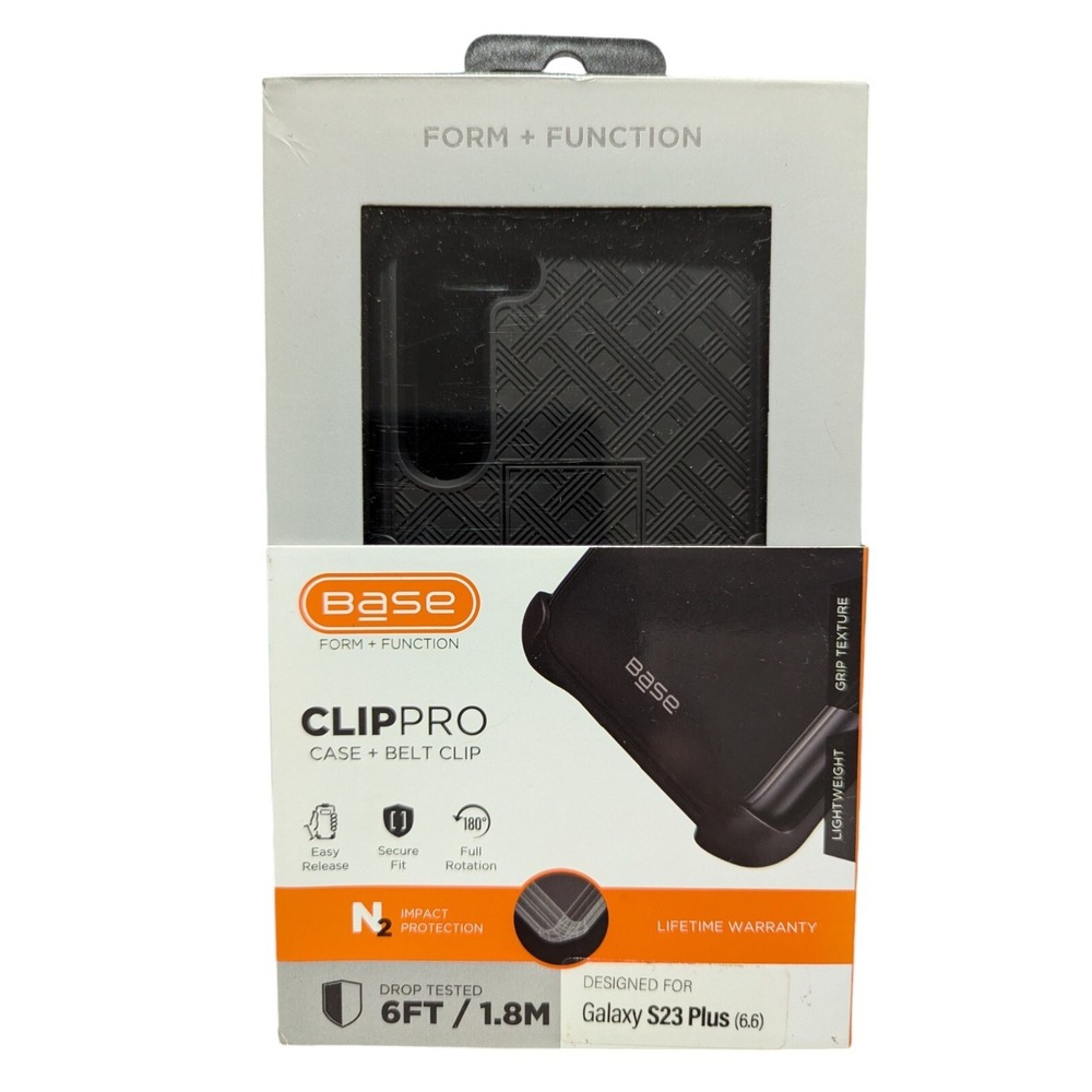 A3. Base ClipPro Case + Belt Clip For Samsung Galaxy S23 Plus, N2 Impact Protect
